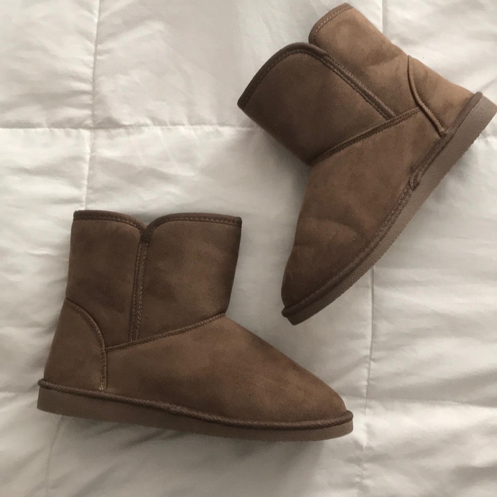 Just Fab Taupe Faux Uggs